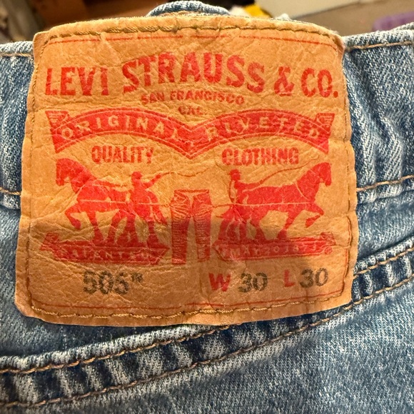 Levi’s 505 Straight Regular Fit Jean Men’s Size 30x30 - Picture 3 of 3